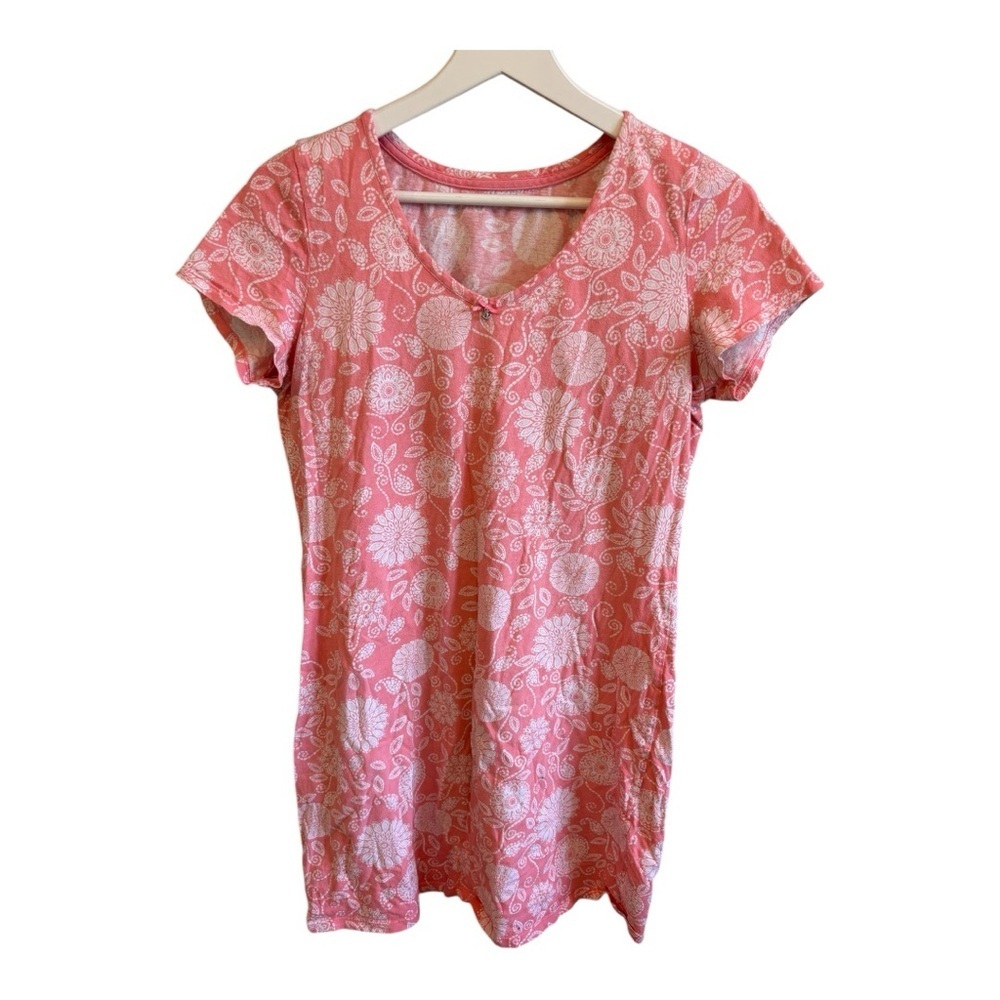 Nautica Pink Floral Nightgown - Picture 3 of 7